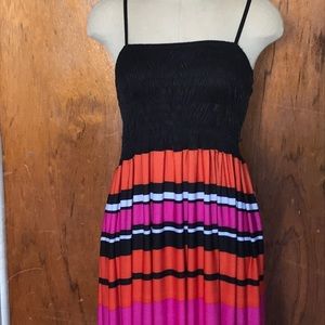 Critinalove Sleeveless multi stripe color dress